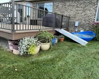 Large ceramic & terra cotta planters