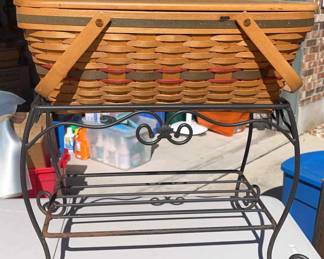Longaberger Green Yuletide Treasures Basket Stand