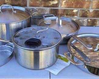 Mixed Lot Of Stainless Cookware
