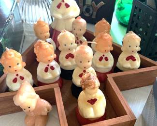 Unlit Gurley Novelty, Co. Choir Boy & Girl Candles