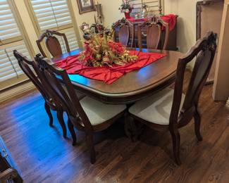 Dining table and chairs