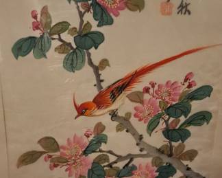 Vintage Watercolor on Silk