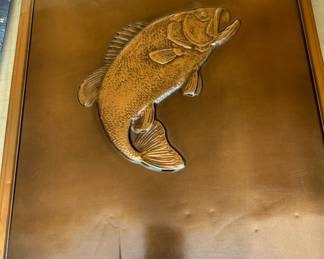 36. Metal Fish Copper Picture. $30.00