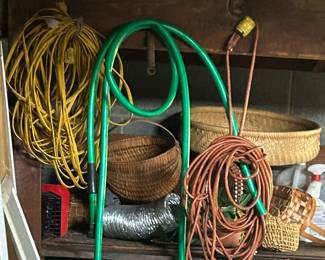 22.1 Misc Garage Items.  Baskets, extension cords, garden hose. $30.00