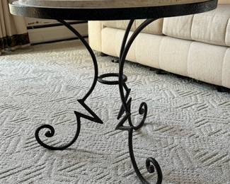 9. Round Stone Cocktail Table   $200.00