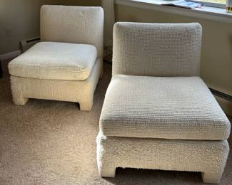 17. Cream Side Chairs - 2 Can be sold separately or as a pair.  30x26x31. $150.00
