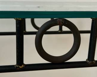 8.2 Black and Glass Console Table