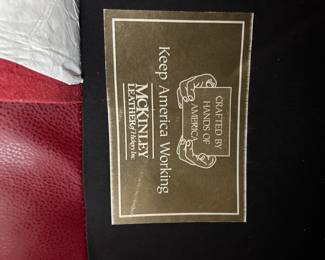 Red Leather Chair Excellent Condition.