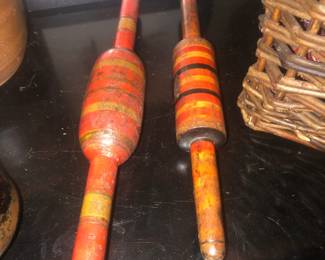 Vintage wood rolling pins