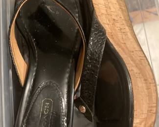 Coach platform sandals