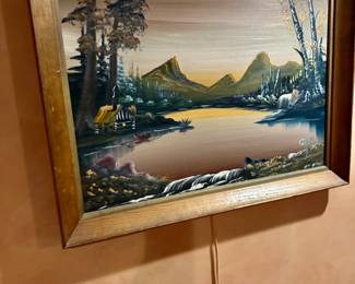 Original painting (landscape, mid century )