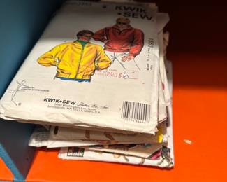 Patterns and sewing supplies 