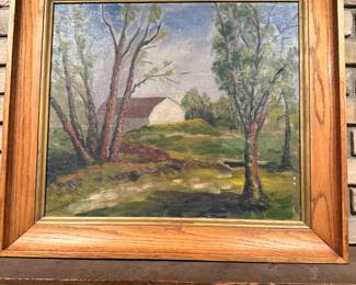Original painting (landscape, mid century )