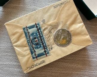 1940s sealed playing card deck with tax stamp (Court Cafe)