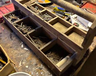 antique tool box