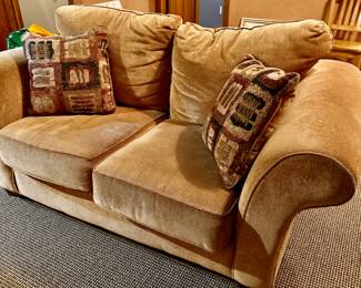 Matching sofa and loveseat (Neutral color, good condition)