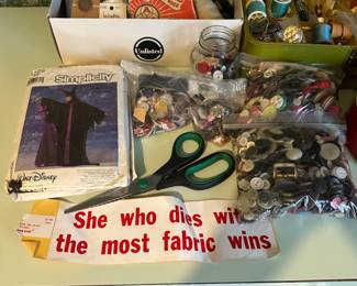 vintage craft and sewing supplies 