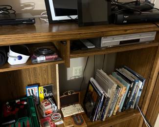 books, games, cards, office suppplies, DVD player and more