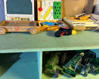 Vintage trucks, Fisher Price, Tonka, ERTL