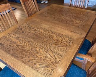 Dining table and chairs (with leaf, not shown) seats 6 plus