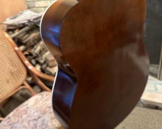 Harmony guitar and case