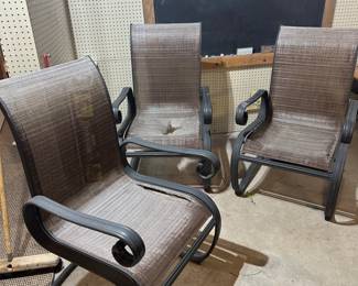 Outdoor chairs (some need repair, 6 total)