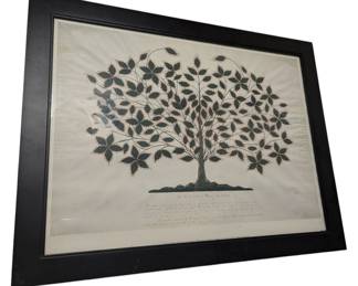 Framed Tree of Light Print 