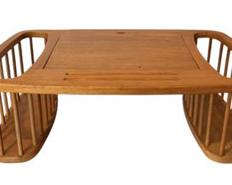Honey Colored Wood Lap Table 