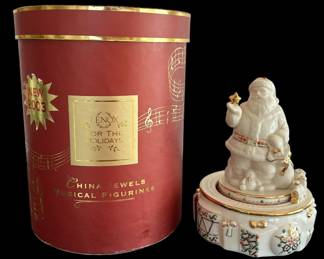 Lenox China Jewels Santa Figurine 