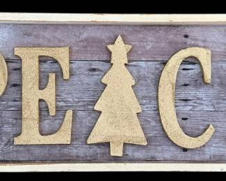 Pier One Glitter Peace Wall Decor 