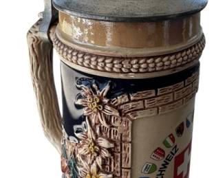 Vintage GERZ Switzerland Beer Stein 