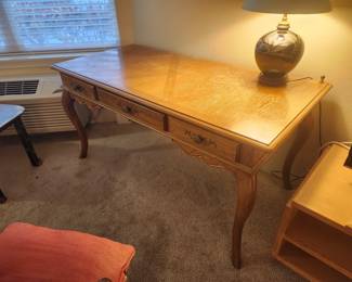 French provincial oak desk