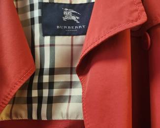 Burberry ladies rain coat