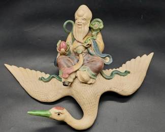 Vintage Chinese Roof Tile Warrior