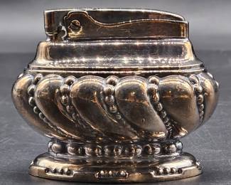 Vintage Ronson Crown Silver Plate Table Lighter