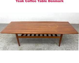 Lot 7 Danish Modern Grete Jalk for Glostrup Teak Coffee Table Denmark