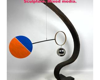 Lot 120 Artist Design Mobile Stabile Sculpture. Mixed media.