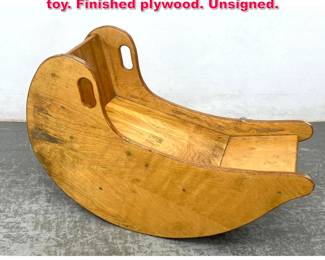 Lot 471 Creative playthings Childs rocker toy. Finished plywood. Unsigned.
