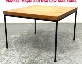 Lot 146 Paul McCobb for Winchendon Planner Maple and Iron Low Side Table