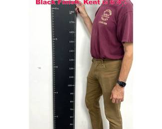 Lot 372 Oversized decorative metal Ruler in Black Finish. Kent is 6 4.