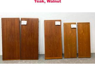 Lot 448 Lot of Five Danish Table Leaves, Teak, Walnut
