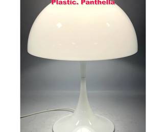 Lot 94 Verner Panton Style Table Lamp. Plastic. Panthella