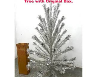 Lot 437 Vintage 6ft Aluminum Christmas Tree with Original Box.