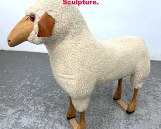 Lot 82 HansPeter Krafft Sheep Form Stool Sculpture.