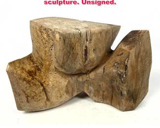 Lot 9 Abstract reclaimed wood sculpture. Unsigned.