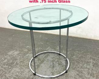 Lot 583 Nico Zographos Style Side Table with .75 inch Glass