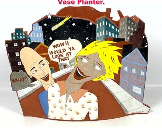 Lot 217 David Stafley 86 Studio Art Pottery Vase Planter.