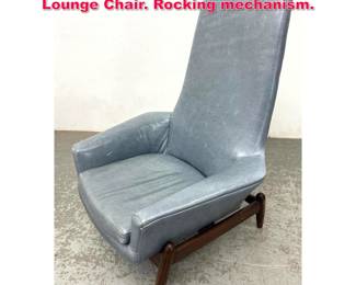 Lot 484 I.B. KofodLarsen High Back Recliner Lounge Chair. Rocking mechanism.