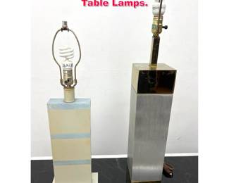 Lot 116 2pcs Mid Century Modern Table Lamps.