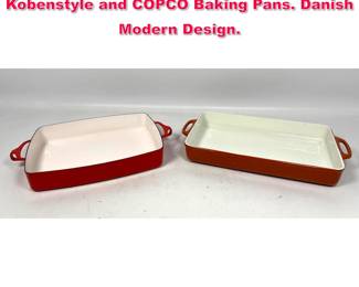 Lot 284 2pc MCM Cook Ware DANSK Kobenstyle and COPCO Baking Pans. Danish Modern Design.